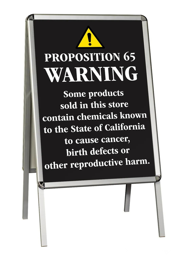 加州65号提案警示